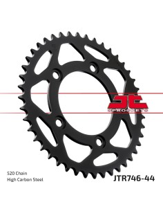 corona moto jt sprockets de acero de 44 dientes jtr746 44
