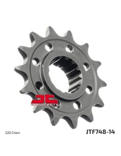 pinon de moto jt sprockets acero 14 dientes p 520 jtf748 14