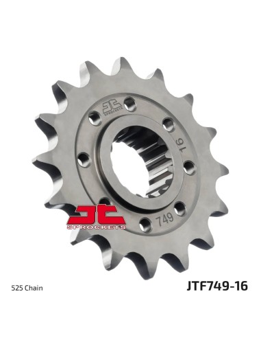 pinon moto jt sprockets acero 16 dientes jtf749 16