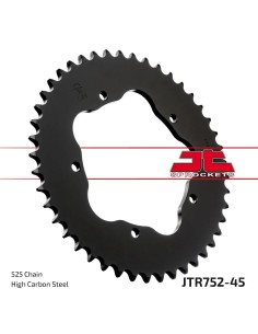 corona moto jt sprockets de acero de 45 dientes jtr752 45