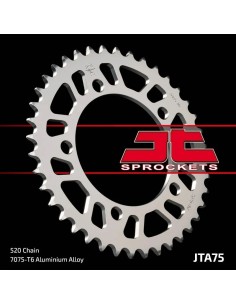 corona de aluminio jt sprockets moto 44 dientes 7544aljts