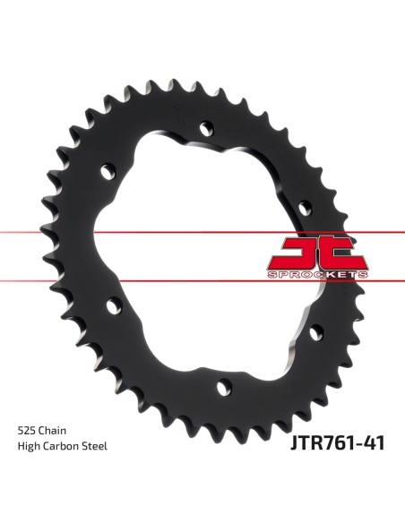 corona moto jt sprockets de acero de 41 dientes jtr761 41