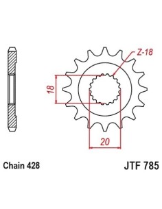 pinon 13 dientes jt sprockets jtf785 13 2