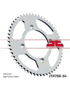 corona moto jt sprockets de acero de 54 dientes jtr798 54