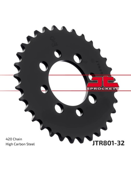 corona moto jt sprockets de acero de 32 dientes jtr801 32