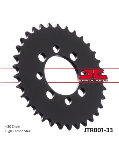 corona moto jt sprockets de acero de 33 dientes jtr801 33