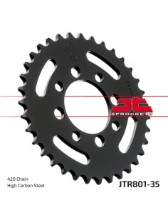 corona moto jt sprockets de acero de 35 dientes jtr801 35
