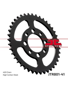 corona moto jt sprockets de acero de 41 dientes jtr801 41