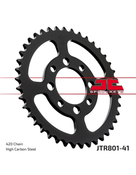 corona moto jt sprockets de acero de 41 dientes jtr801 41