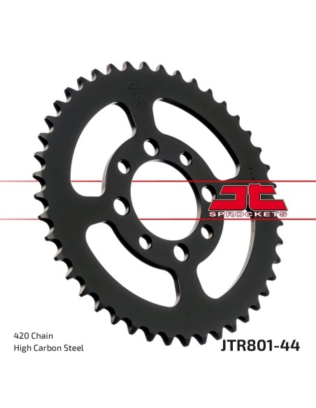 corona moto jt sprockets de acero de 44 dientes jtr801 44