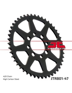 corona moto jt sprockets de acero de 47 dientes jtr801 47