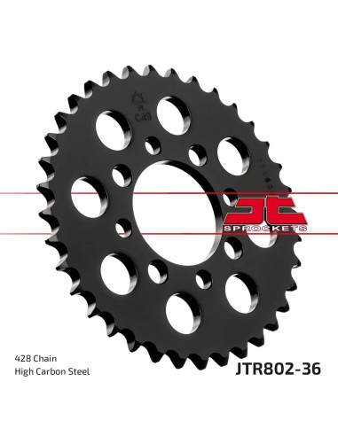 corona moto jt sprockets de acero de 36 dientes jtr802 36