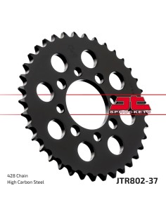 corona moto jt sprockets de acero de 37 dientes jtr802 37