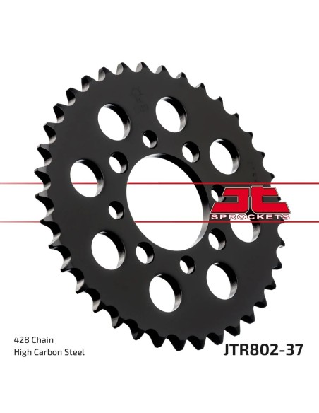 corona moto jt sprockets de acero de 37 dientes jtr802 37