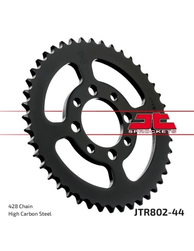 corona moto jt sprockets de acero de 44 dientes jtr802 44