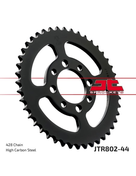 corona moto jt sprockets de acero de 44 dientes jtr802 44