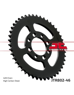 corona moto jt sprockets de acero de 46 dientes jtr802 46
