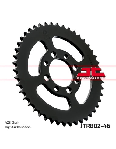 corona moto jt sprockets de acero de 46 dientes jtr802 46