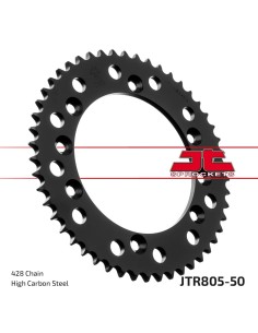 corona moto jt sprockets de acero de 50 dientes jtr805 50