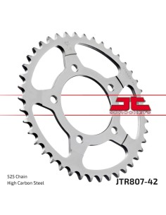 corona moto jt sprockets de acero de 42 dientes jtr807 42