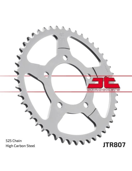 corona moto de acero jt sprockets jtr807 48