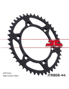 corona moto jt sprockets de acero de 44 dientes jtr808 44