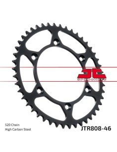 corona moto jt sprockets de acero de 46 dientes jtr808 46