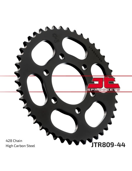 corona moto jt sprockets de acero de 44 dientes jtr809 44