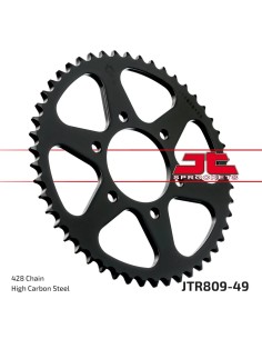 corona moto jt sprockets de acero de 49 dientes jtr809 49