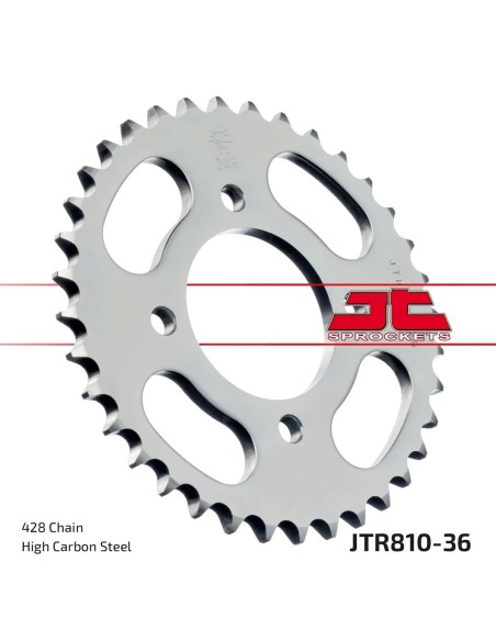 corona moto jt sprockets de acero de 36 dientes jtr810 36