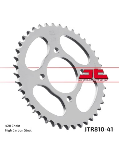 corona moto jt sprockets de acero de 41 dientes jtr810 41