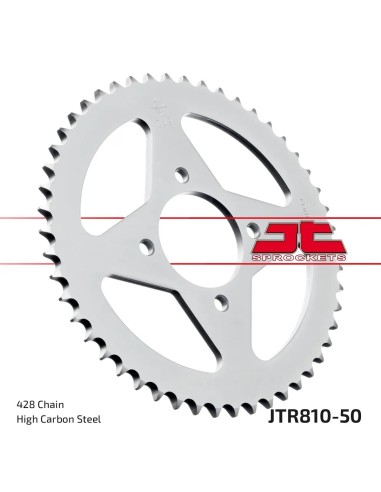 corona moto jt sprockets de acero de 50 dientes jtr810 50