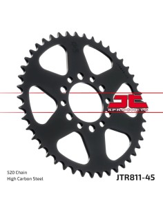 corona moto jt sprockets de acero de 45 dientes jtr811 45