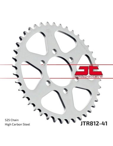 corona moto jt sprockets de acero de 41 dientes jtr812 41