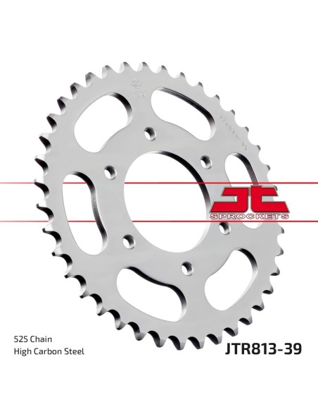 corona moto jt sprockets de acero de 39 dientes jtr813 39
