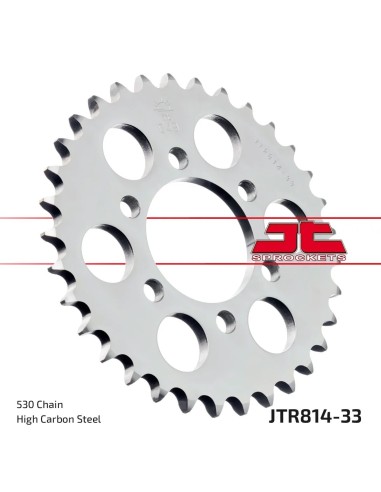 corona moto jt sprockets de acero de 33 dientes jtr814 33