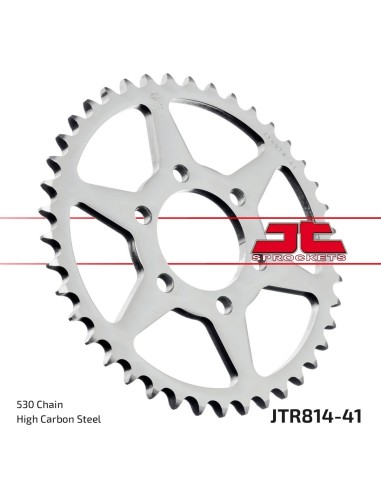 corona moto jt sprockets de acero de 41 dientes jtr814 41