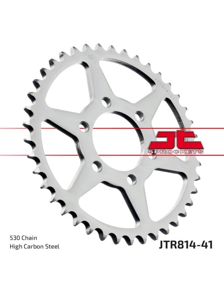 corona moto jt sprockets de acero de 41 dientes jtr814 41