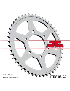 corona moto jt sprockets de acero de 47 dientes jtr816 47