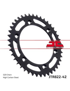 corona moto jt sprockets de acero de 42 dientes jtr822 42