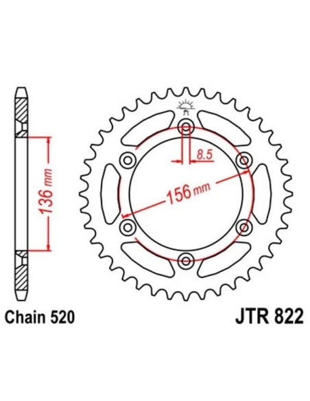 corona de aluminio 82244aljts