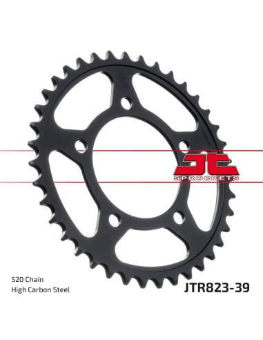 corona moto jt sprockets de acero de 39 dientes jtr823 39