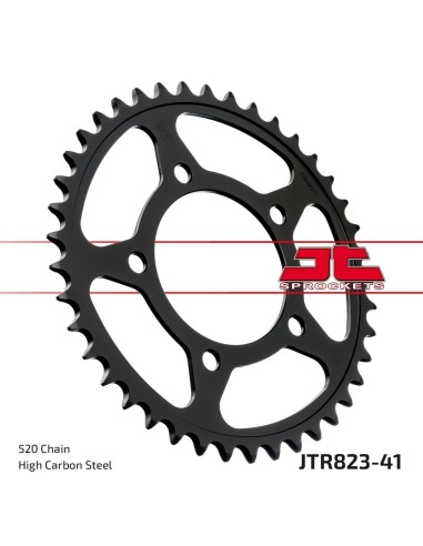 corona moto jt sprockets de acero de 41 dientes jtr823 41