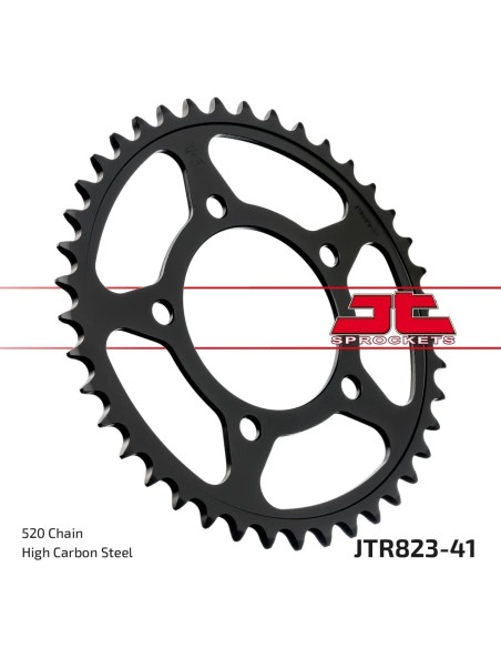 corona moto jt sprockets de acero de 41 dientes jtr823 41