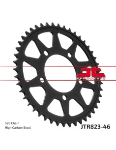 corona moto jt sprockets de acero de 46 dientes jtr823 46