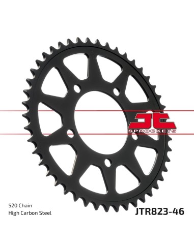corona moto jt sprockets de acero de 46 dientes jtr823 46