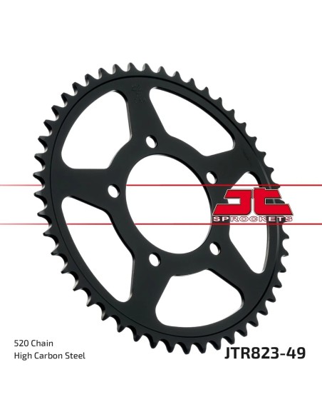 corona moto jt sprockets de acero de 49 dientes jtr823 49
