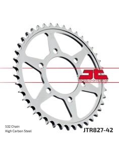 corona moto jt sprockets de acero de 42 dientes jtr827 42