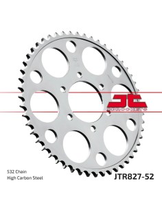 corona moto jt sprockets de acero de 52 dientes jtr827 52