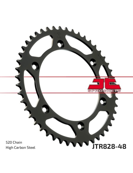 corona moto jt sprockets de acero de 48 dientes jtr828 48